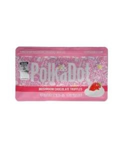 Berries & Cream Polkadot Mushroom Chocolate Truffles 4 Half Gram