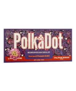 Caramel Peanut Swirl PolkaDot Magic Mushroom Belgian Milk Chocolate 250mg Per Piece