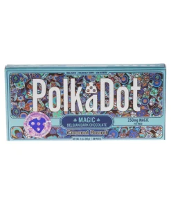 Coconut Bound PolkaDot Magic Mushroom Belgian Dark Chocolate 250mg