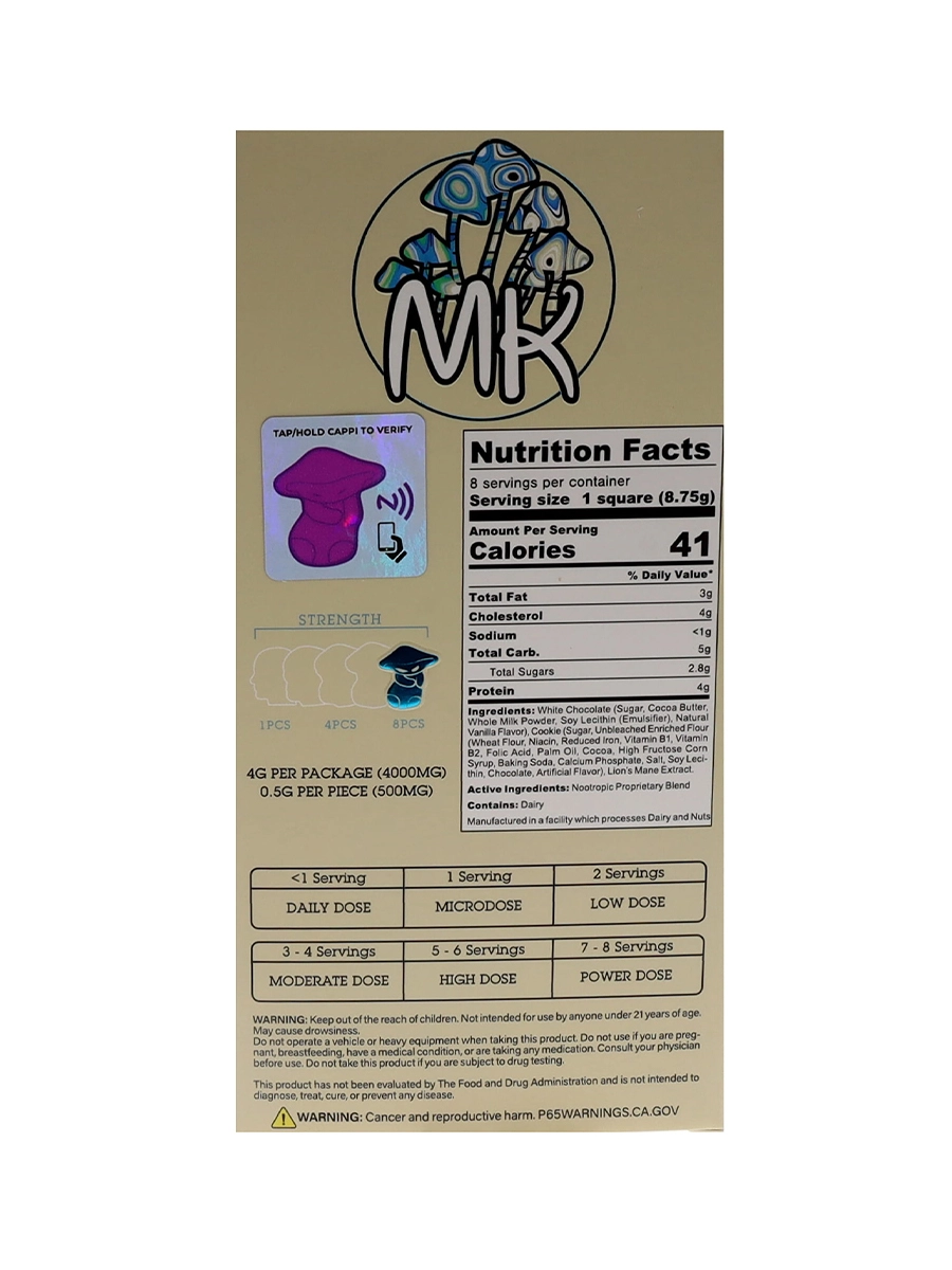 Cookies N Cream MK Finest Exotic Blend White Chocolate Bar 70G - Image 2