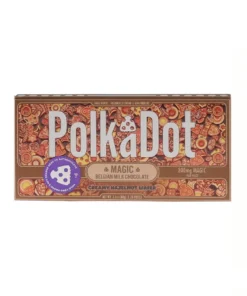 Creamy Hazelnut Wafer PolkaDot Magic Mushroom Belgian White Chocolate 200mg Magic Per Piece