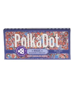 Krispy Chocolate Crunch PolkaDot Magic Mushroom Belgian White Chocolate 200mg Magic Per Piece
