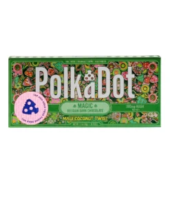Maui Coconut Twist PolkaDot Magic Mushroom Belgian Dark Chocolate 200mg Magic Per Piece