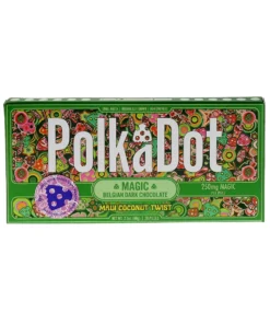 Maui Coconut Twist PolkaDot Magic Mushroom Belgian Dark Chocolate 250mg