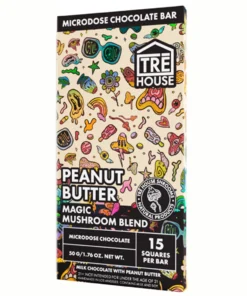 Peanut Butter Tre House Magic Mushroom Chocolate Bar 50g