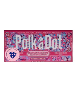 Pink Cheesecake PolkaDot Magic Mushroom Belgian White Chocolate 500mg