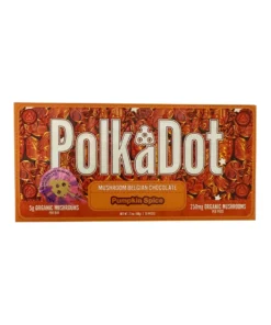 Pumpkin Spice PolkaDot Magic Mushroom Belgian White Chocolate 250mg Per Piece