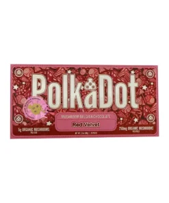Red Velvet PolkaDot Magic Mushroom Belgian White Chocolate 250mg Per Piece