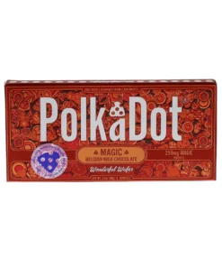 Wonderful Wafer PolkaDot Magic Mushroom Belgian Milk Chocolate 250mg